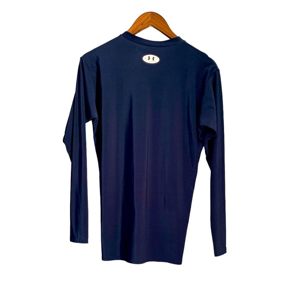 Under Armour Dark Blue Compression Long Sleeve Shirt, Men's Size XXL - Picture 2 of 6